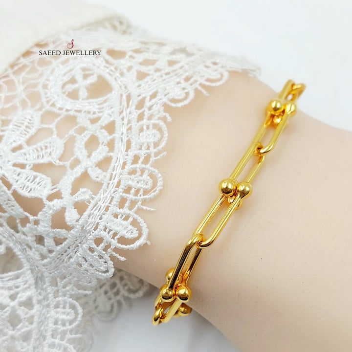 21K اسوارة بيبر كليب اكسترا-مجوهرات الشيخ سعيد-Saeed Jewelry 