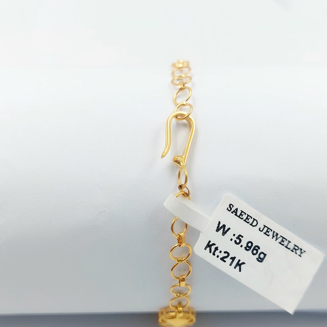 21K اسوارة خليجي اكسترا-مجوهرات الشيخ سعيد-Saeed Jewelry 