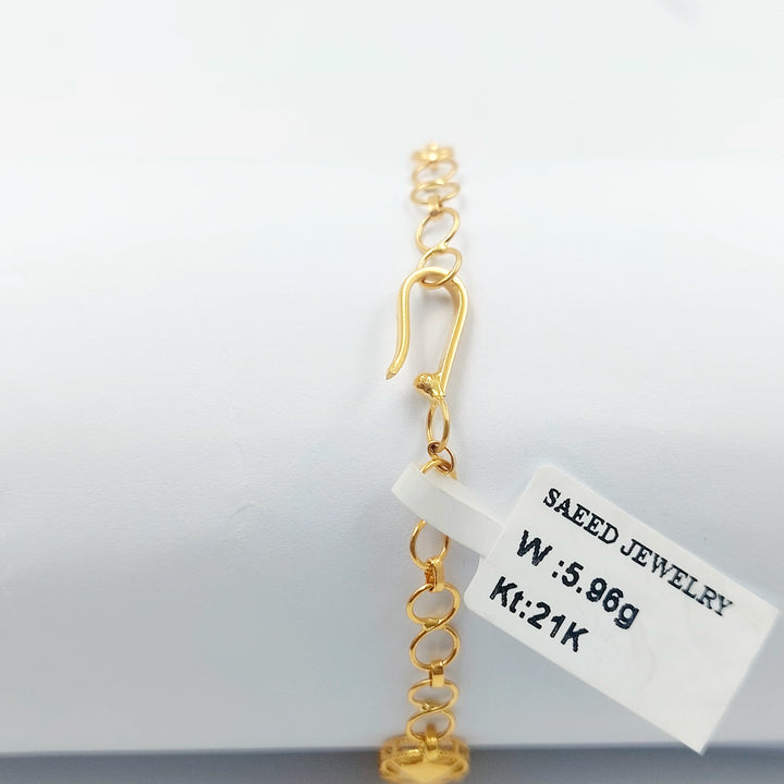 21K اسوارة خليجي اكسترا-مجوهرات الشيخ سعيد-Saeed Jewelry 