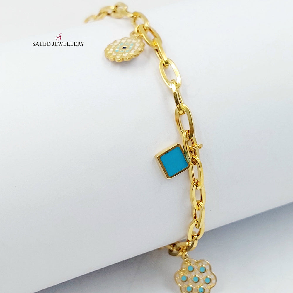 21K اسوارة دنانديش اكسترا-مجوهرات الشيخ سعيد-Saeed Jewelry 