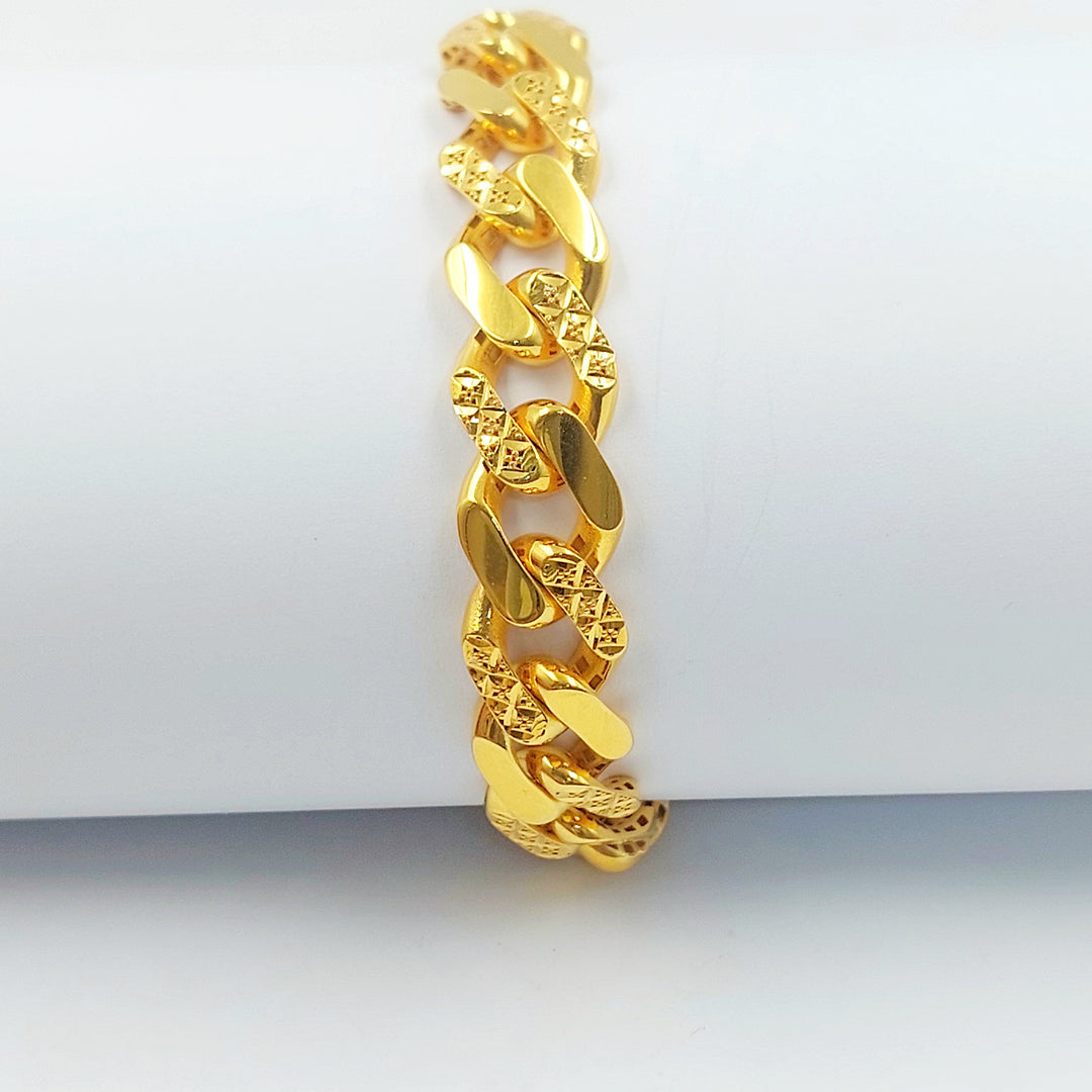 21K اسوارة جنزير اكسترا-مجوهرات الشيخ سعيد-Saeed Jewelry 