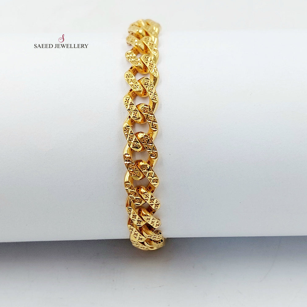 21K اسوارة جنزير اكسترا-مجوهرات الشيخ سعيد-Saeed Jewelry 