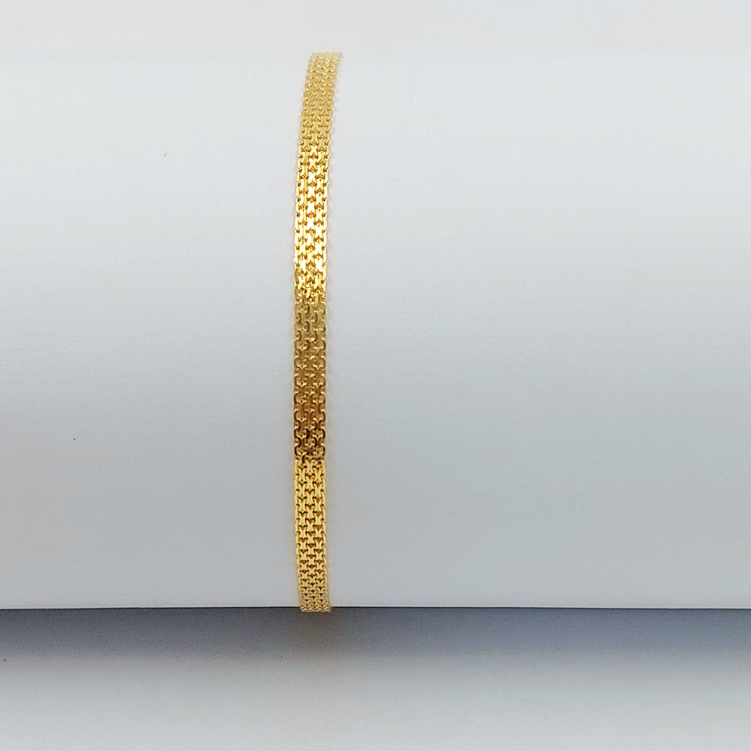 21K اسوارة مبسط اكسترا-مجوهرات الشيخ سعيد-Saeed Jewelry 