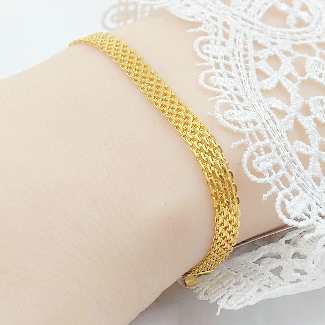 21K اسوارة مبسط اكسترا-مجوهرات الشيخ سعيد-Saeed Jewelry 