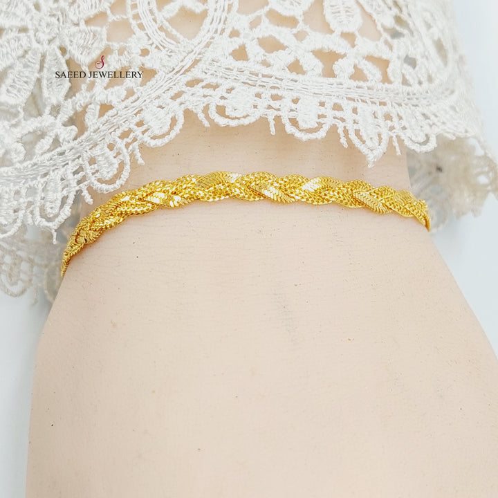 21K اسوارة فانسي اكسترا-مجوهرات الشيخ سعيد-Saeed Jewelry 