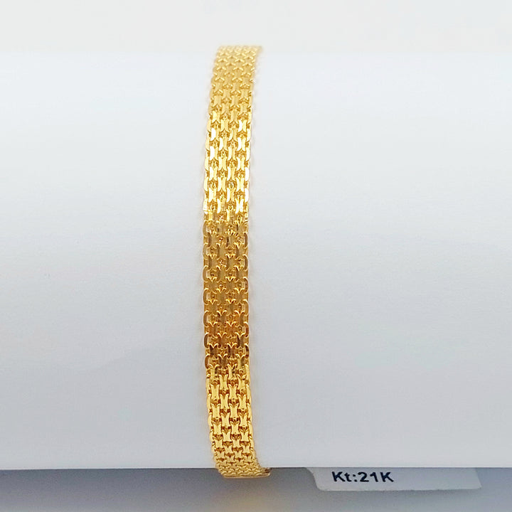 21K اسوارة مبسط اكسترا-مجوهرات الشيخ سعيد-Saeed Jewelry 