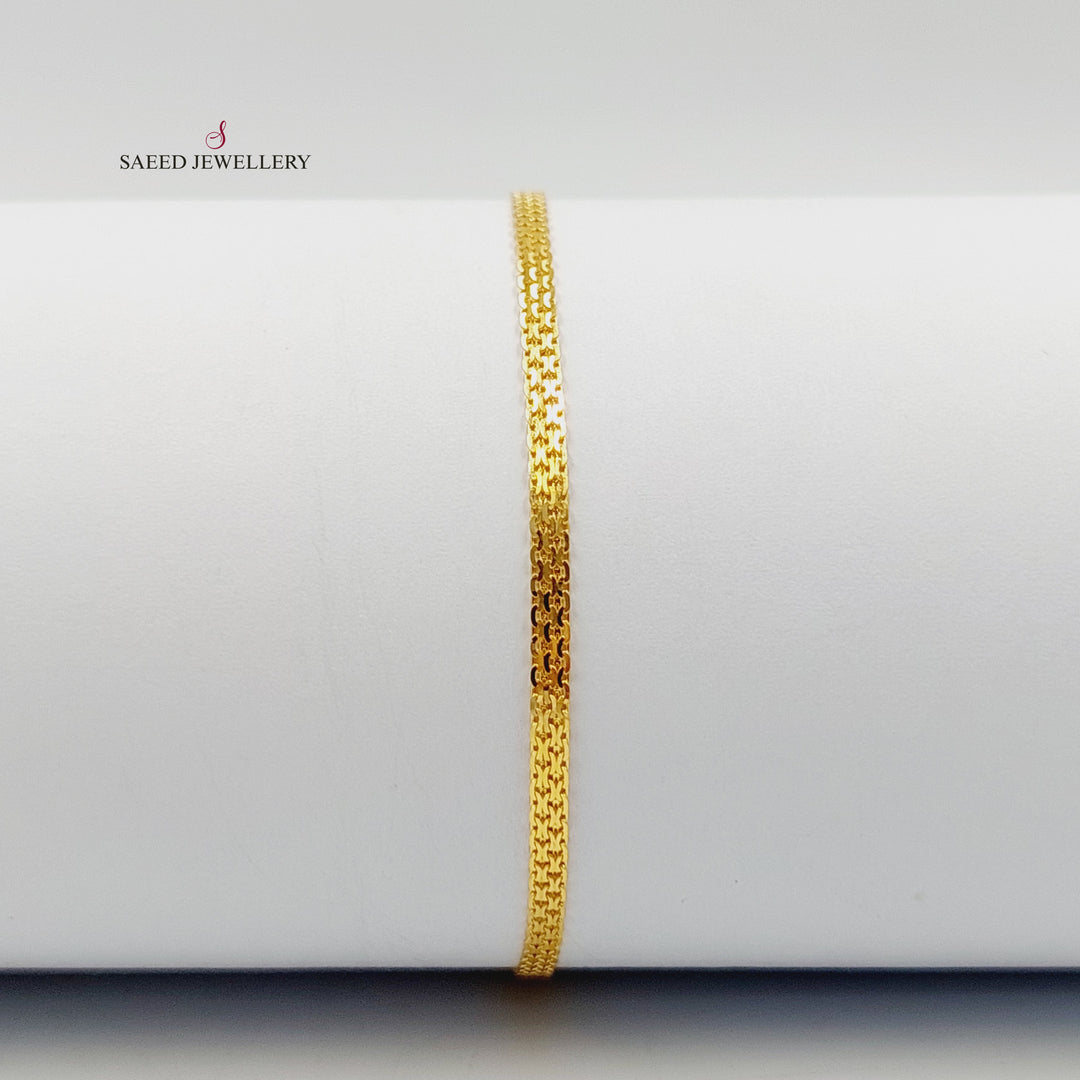 21K اسوارة فانسي اكسترا-مجوهرات الشيخ سعيد-Saeed Jewelry 