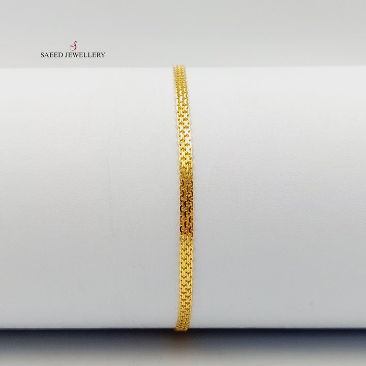 21K اسوارة فانسي اكسترا-مجوهرات الشيخ سعيد-Saeed Jewelry 