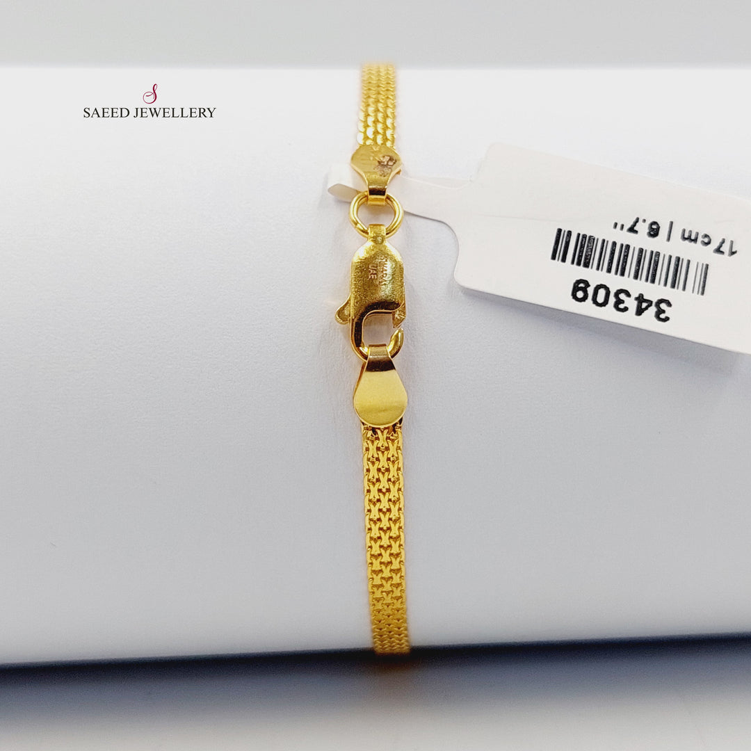 21K اسوارة فانسي اكسترا-مجوهرات الشيخ سعيد-Saeed Jewelry 