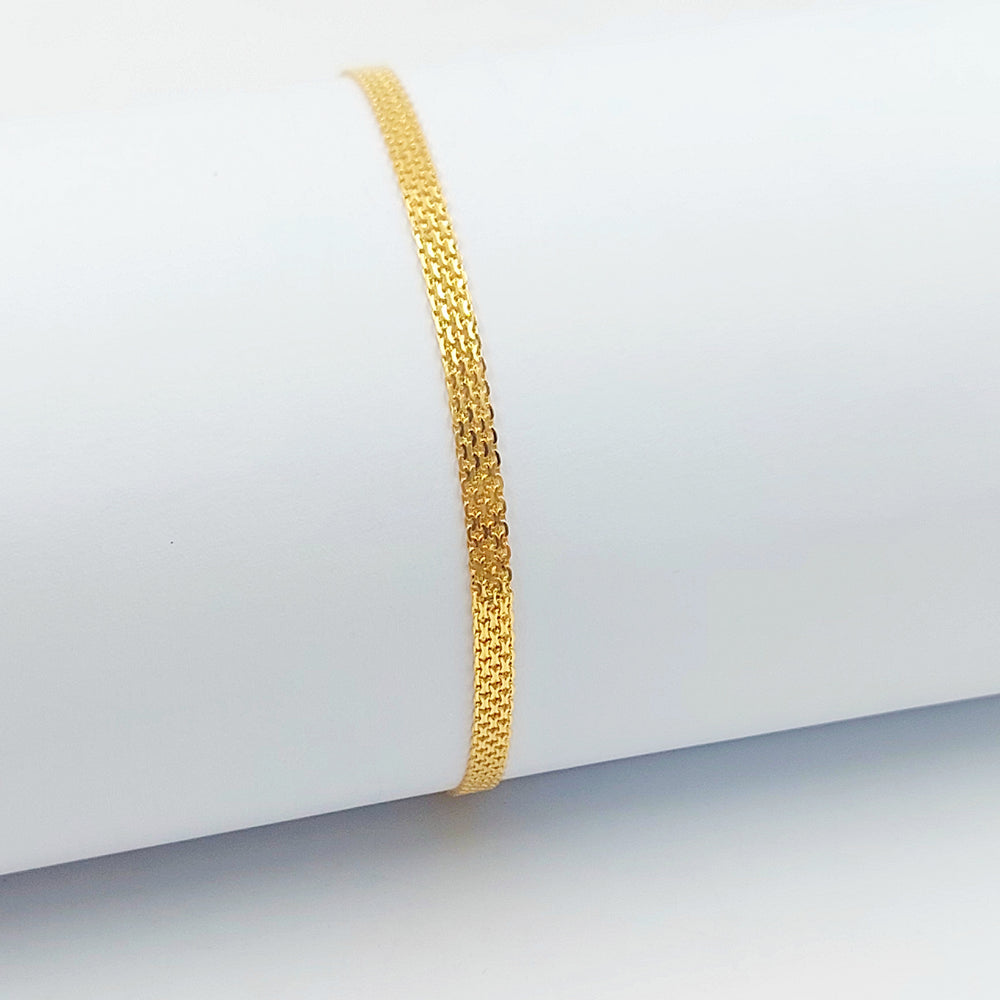 21K اسوارة مبسط اكسترا-مجوهرات الشيخ سعيد-Saeed Jewelry 