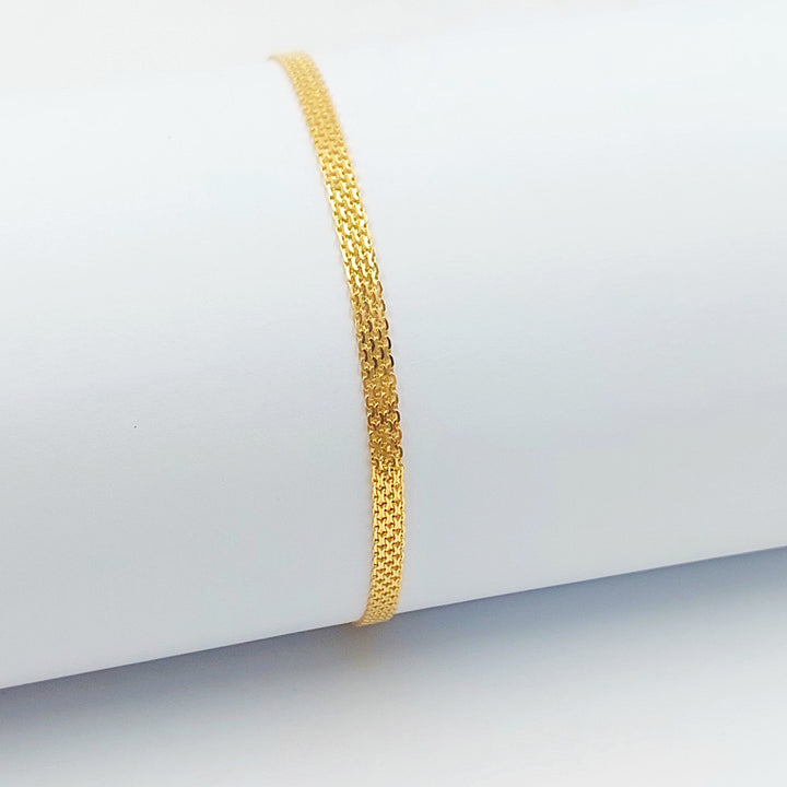 21K اسوارة مبسط اكسترا-مجوهرات الشيخ سعيد-Saeed Jewelry 