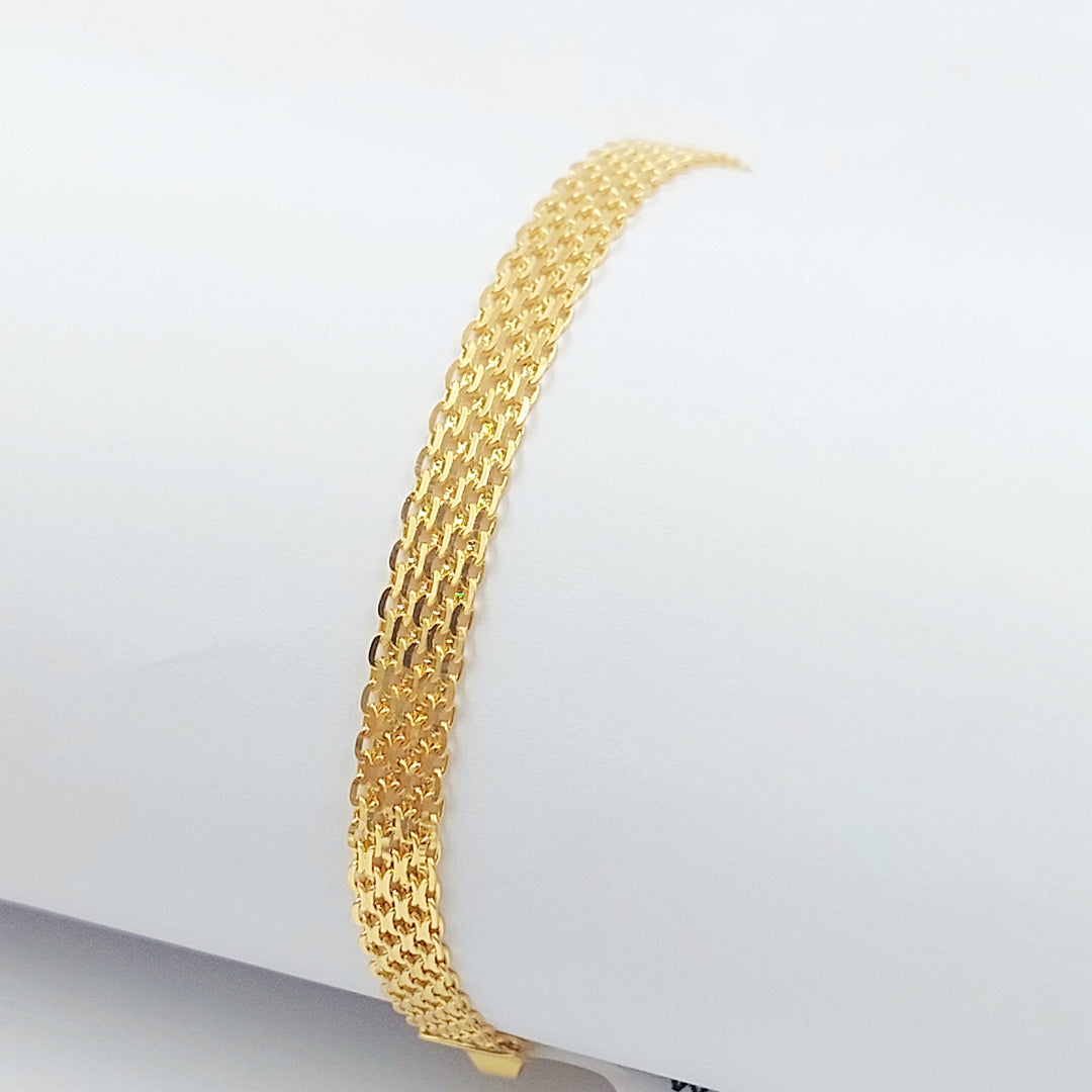 21K اسوارة مبسط اكسترا-مجوهرات الشيخ سعيد-Saeed Jewelry 