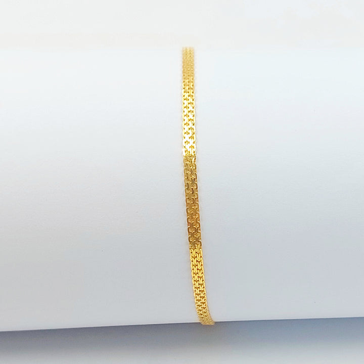 21K اسوارة مبسط اكسترا-مجوهرات الشيخ سعيد-Saeed Jewelry 