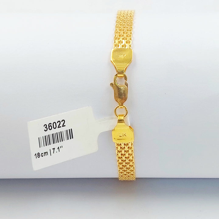 21K اسوارة مبسط اكسترا-مجوهرات الشيخ سعيد-Saeed Jewelry 