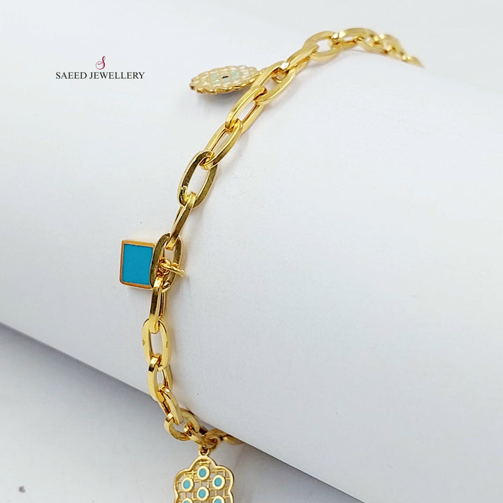 21K اسوارة دنانديش اكسترا-مجوهرات الشيخ سعيد-Saeed Jewelry 