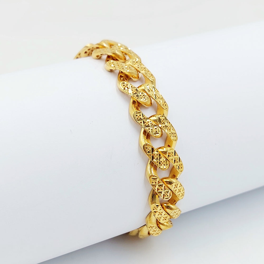 21K اسوارة جنزير اكسترا-مجوهرات الشيخ سعيد-Saeed Jewelry 