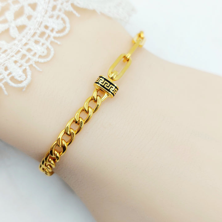 21K اسوارة جنزير اكسترا-مجوهرات الشيخ سعيد-Saeed Jewelry 