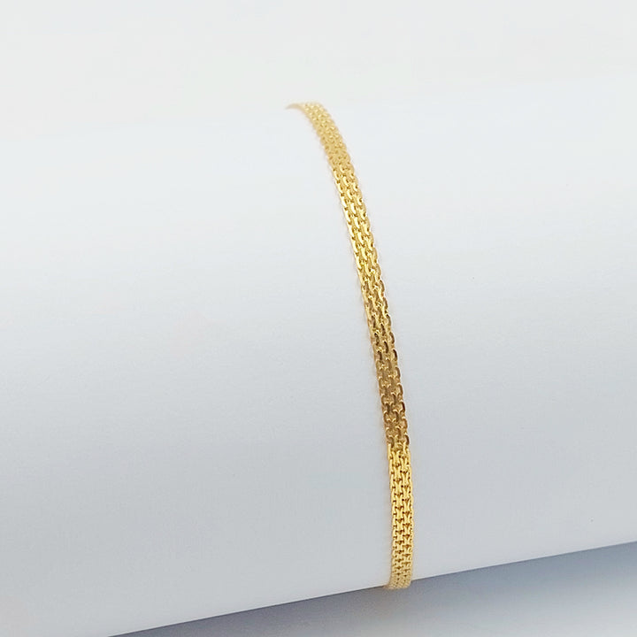 21K اسوارة مبسط اكسترا-مجوهرات الشيخ سعيد-Saeed Jewelry 