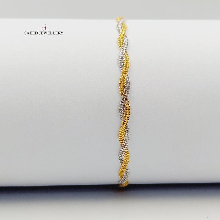 21K اسوارة فانسي اكسترا-مجوهرات الشيخ سعيد-Saeed Jewelry 