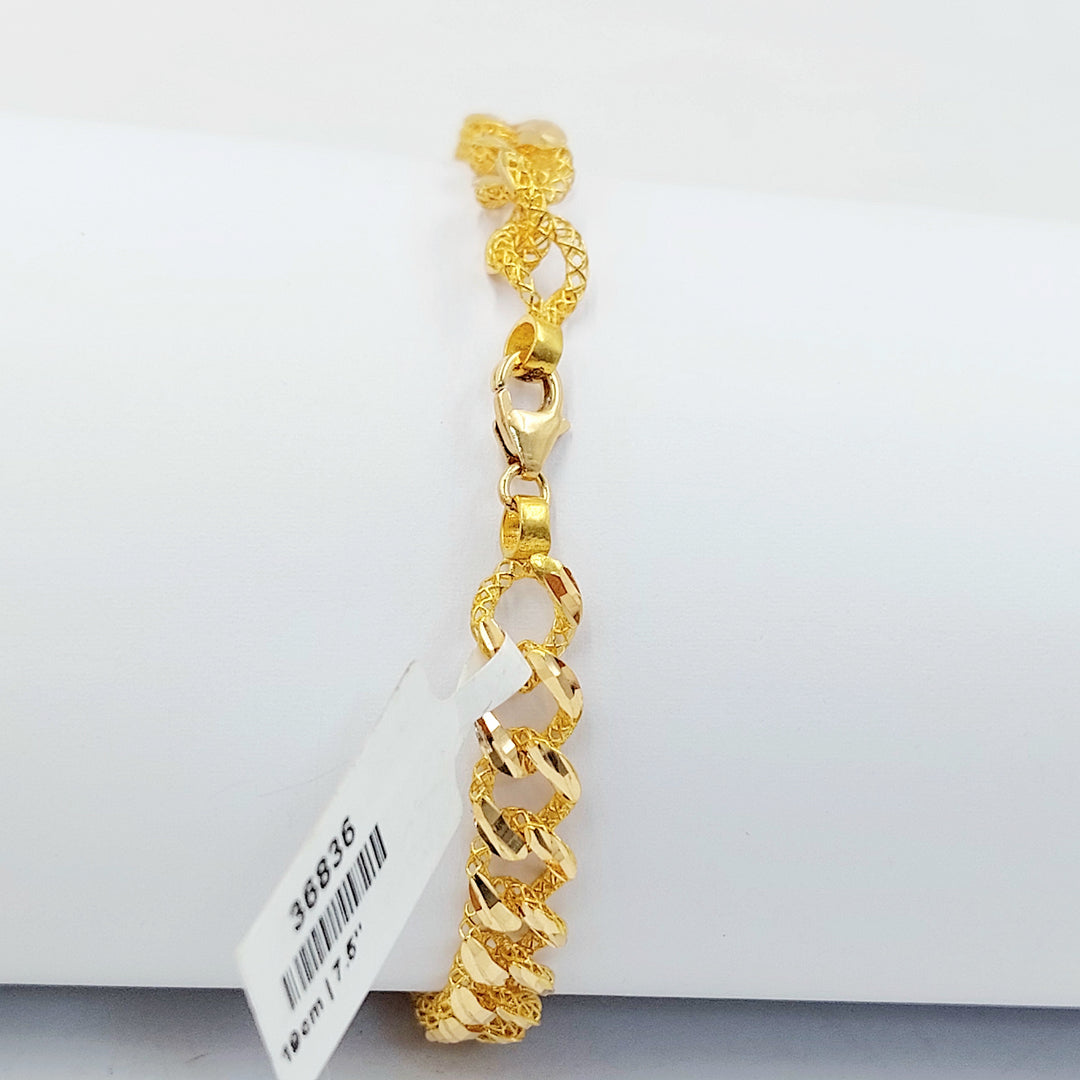 21K اسوارة جنزير اكسترا-مجوهرات الشيخ سعيد-Saeed Jewelry 