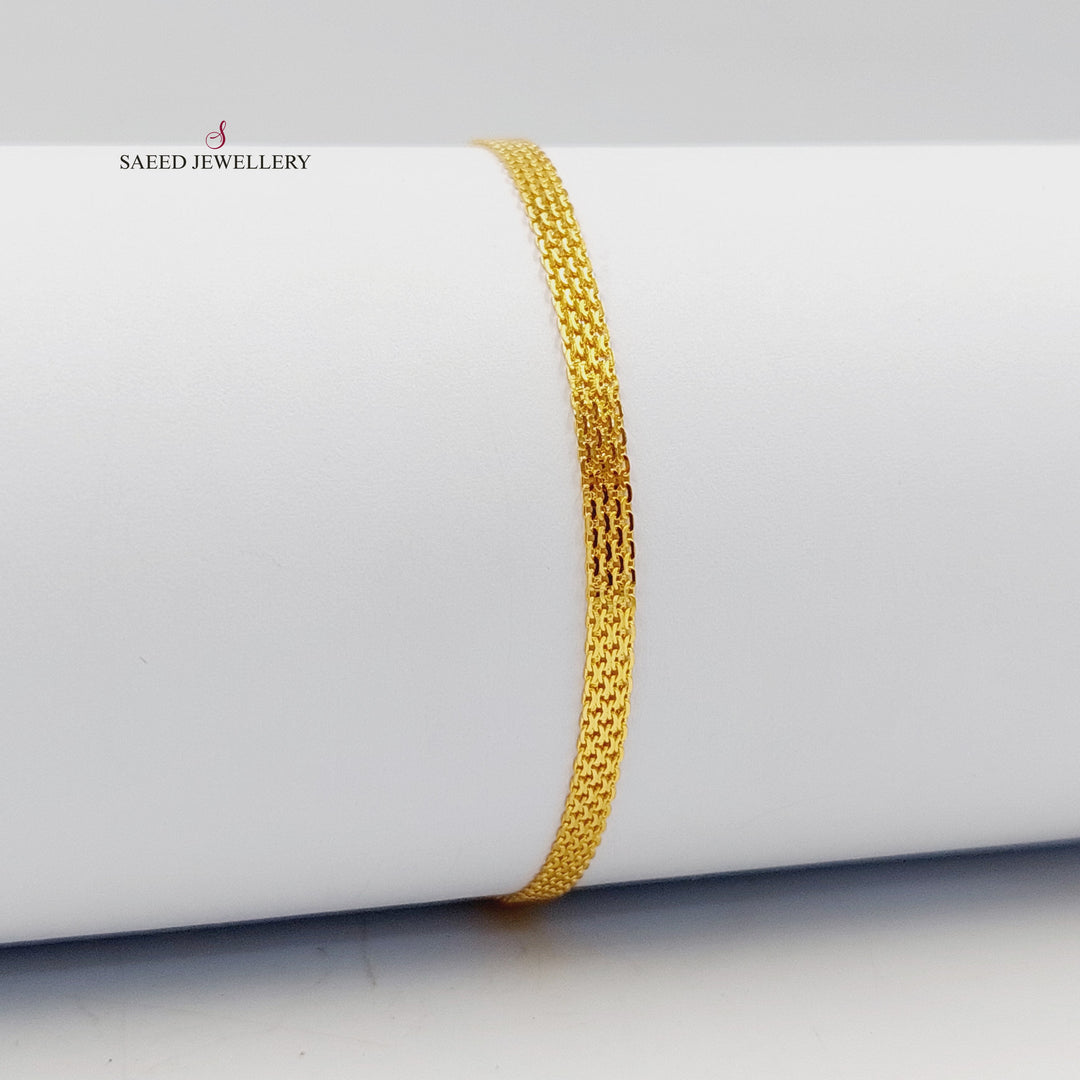 21K اسوارة فانسي اكسترا-مجوهرات الشيخ سعيد-Saeed Jewelry 