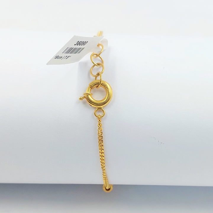 21K اسوارة نجمة اكسترا-مجوهرات الشيخ سعيد-Saeed Jewelry 