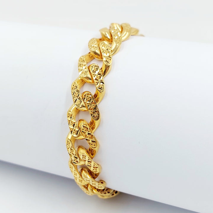 21K اسوارة جنزير اكسترا-مجوهرات الشيخ سعيد-Saeed Jewelry 