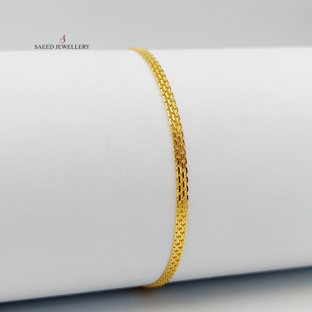 21K اسوارة فانسي اكسترا-مجوهرات الشيخ سعيد-Saeed Jewelry 