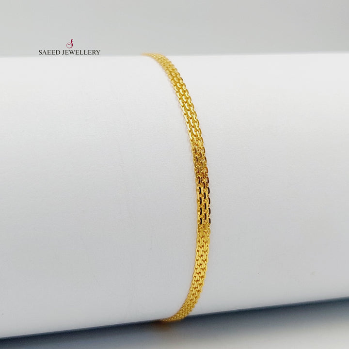 21K اسوارة فانسي اكسترا-مجوهرات الشيخ سعيد-Saeed Jewelry 