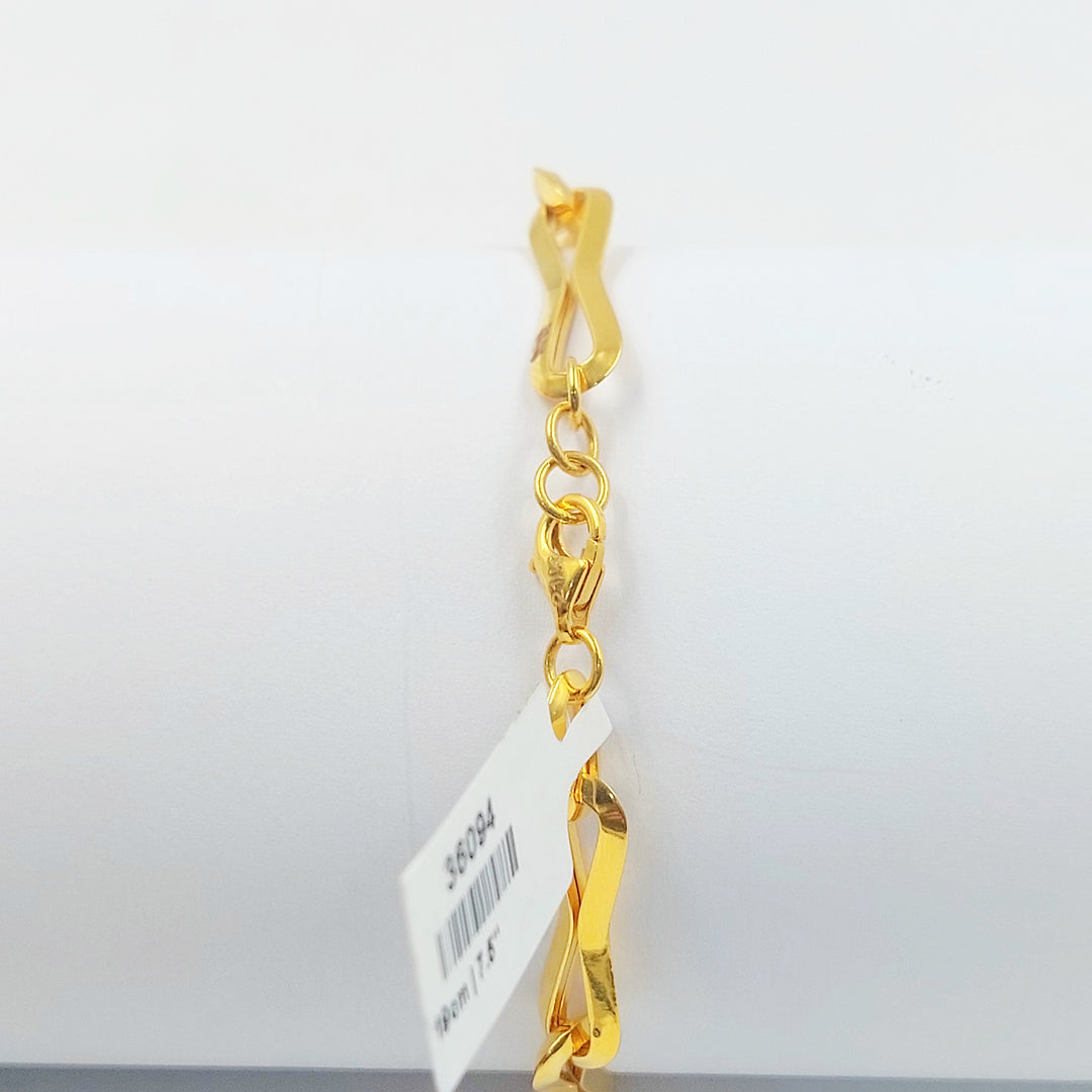 21K اسوارة بيبر كليب اكسترا-مجوهرات الشيخ سعيد-Saeed Jewelry 