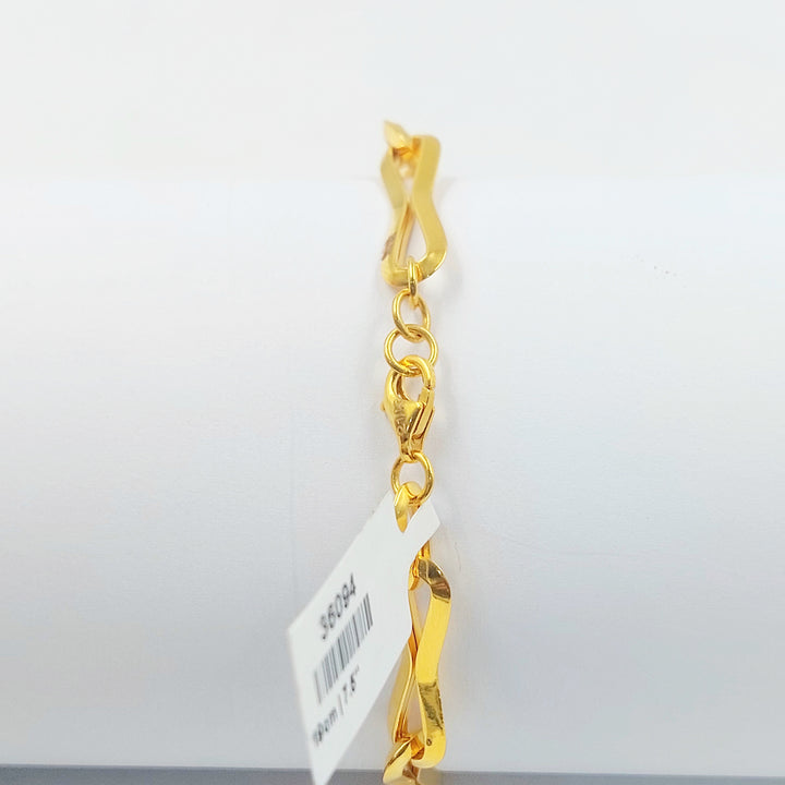 21K اسوارة بيبر كليب اكسترا-مجوهرات الشيخ سعيد-Saeed Jewelry 