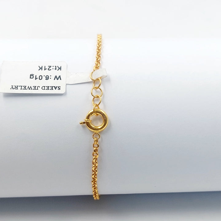 21K اسوارة رشادي اكسترا-مجوهرات الشيخ سعيد-Saeed Jewelry 