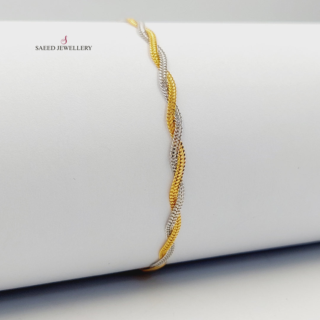 21K اسوارة فانسي اكسترا-مجوهرات الشيخ سعيد-Saeed Jewelry 