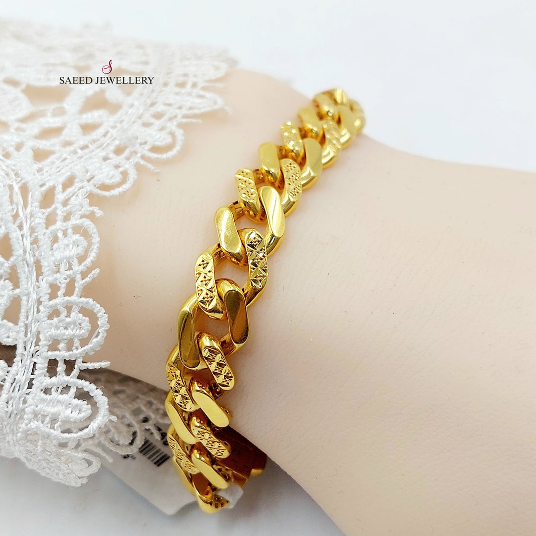 21K اسوارة جنزير اكسترا-مجوهرات الشيخ سعيد-Saeed Jewelry 