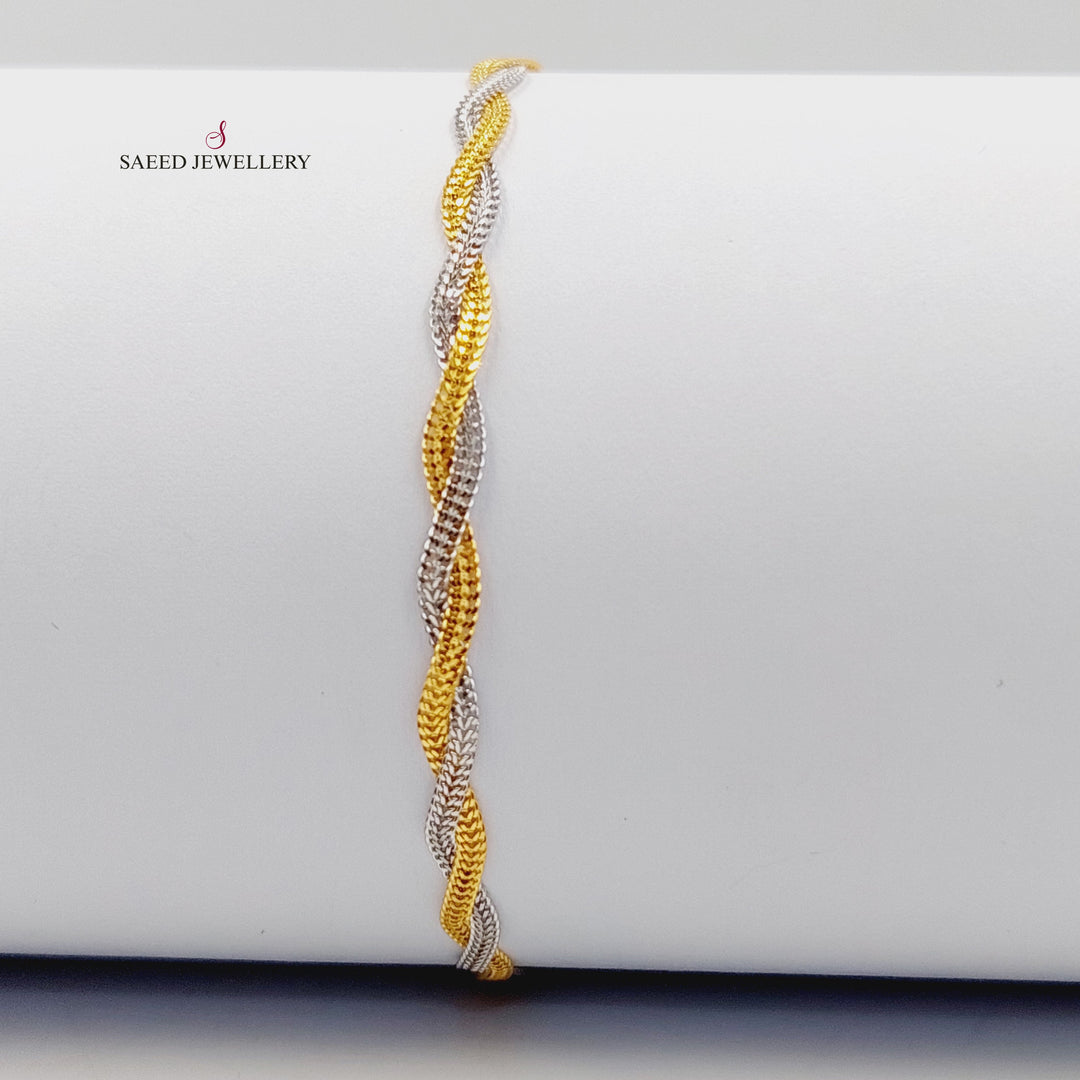 21K اسوارة فانسي اكسترا-مجوهرات الشيخ سعيد-Saeed Jewelry 