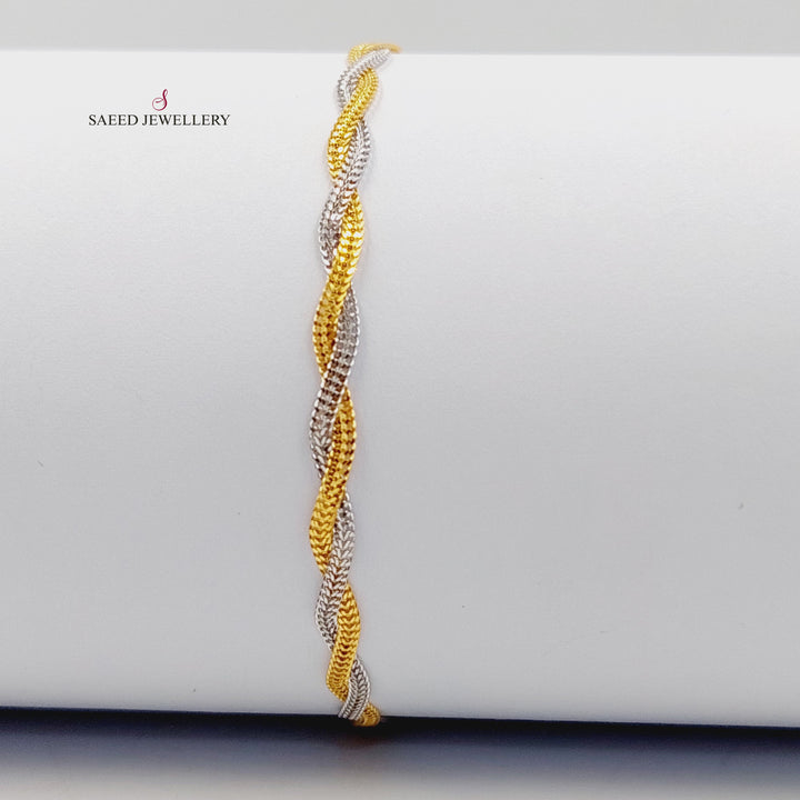 21K اسوارة فانسي اكسترا-مجوهرات الشيخ سعيد-Saeed Jewelry 