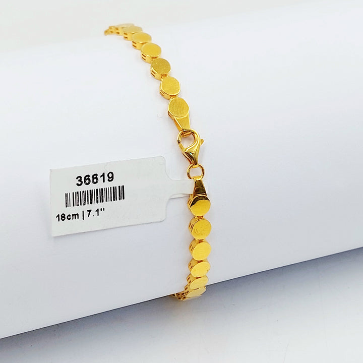 21K اسوارة فراشة اكسترا-مجوهرات الشيخ سعيد-Saeed Jewelry 