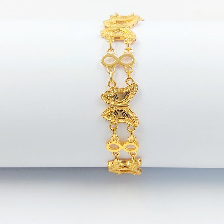 21K اسوارة فراشة اكسترا-مجوهرات الشيخ سعيد-Saeed Jewelry 