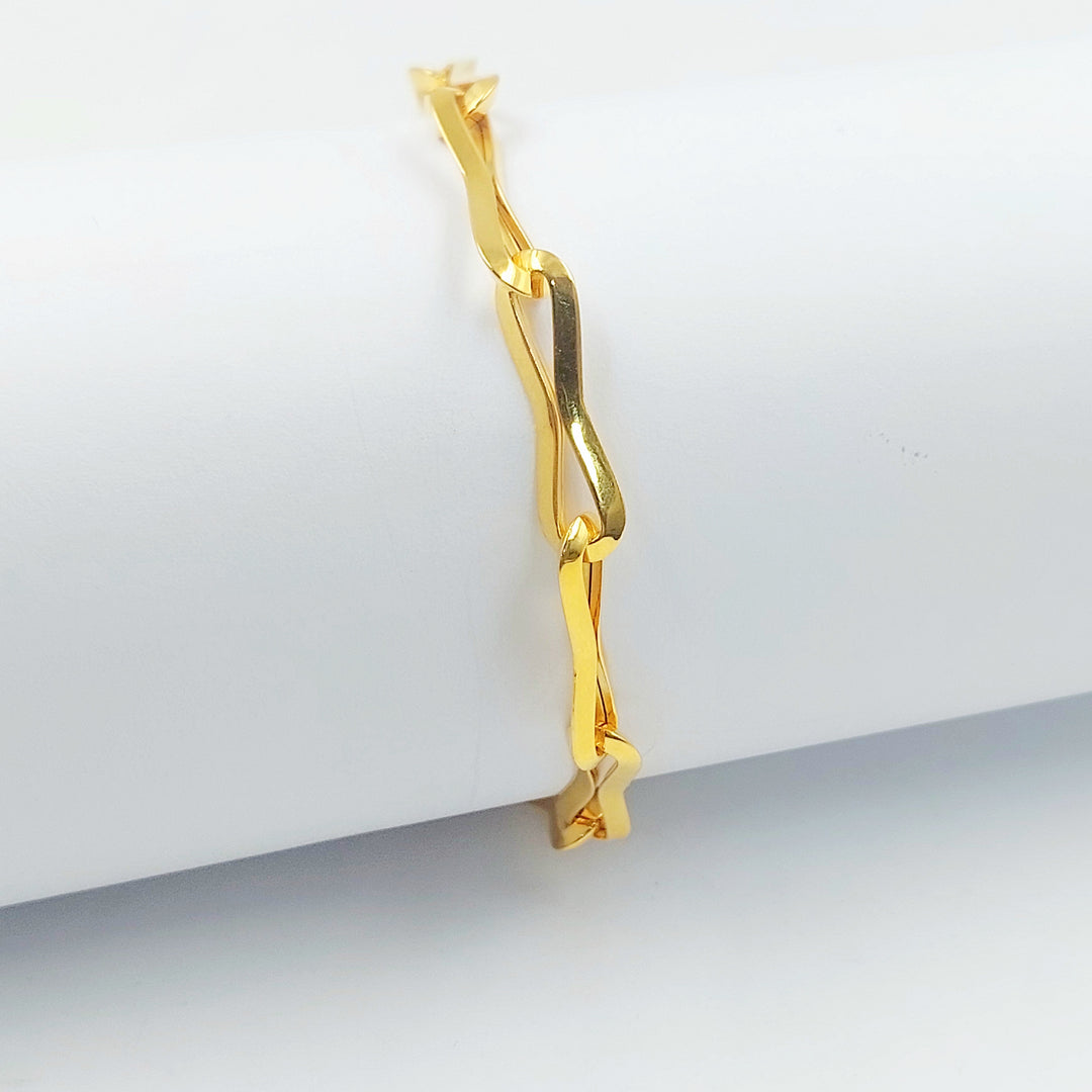 21K اسوارة بيبر كليب اكسترا-مجوهرات الشيخ سعيد-Saeed Jewelry 