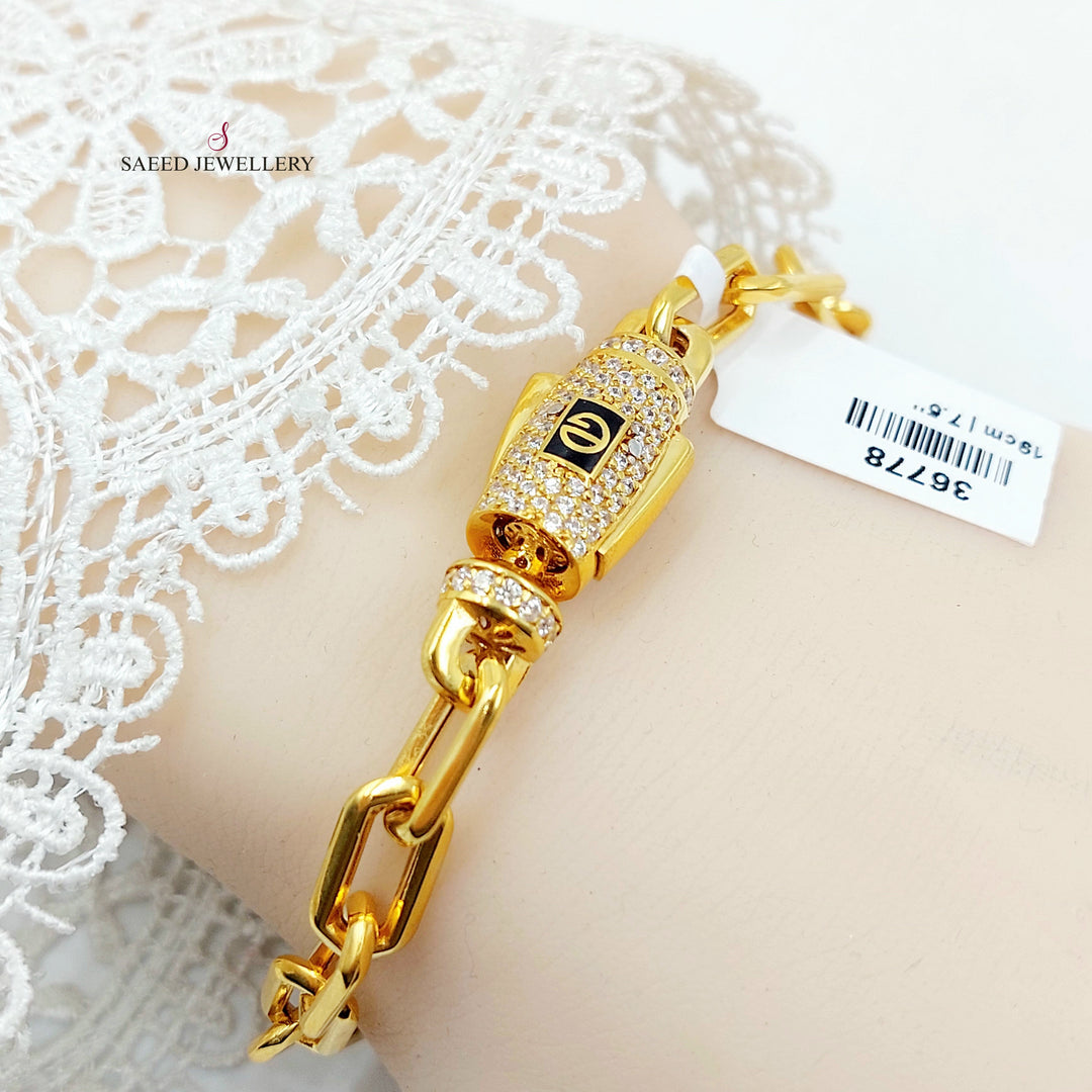 21K اسوارة بيبر كليب اكسترا-مجوهرات الشيخ سعيد-Saeed Jewelry 