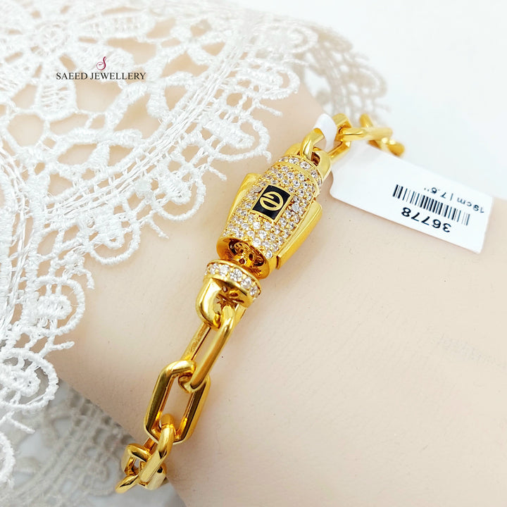 21K اسوارة بيبر كليب اكسترا-مجوهرات الشيخ سعيد-Saeed Jewelry 