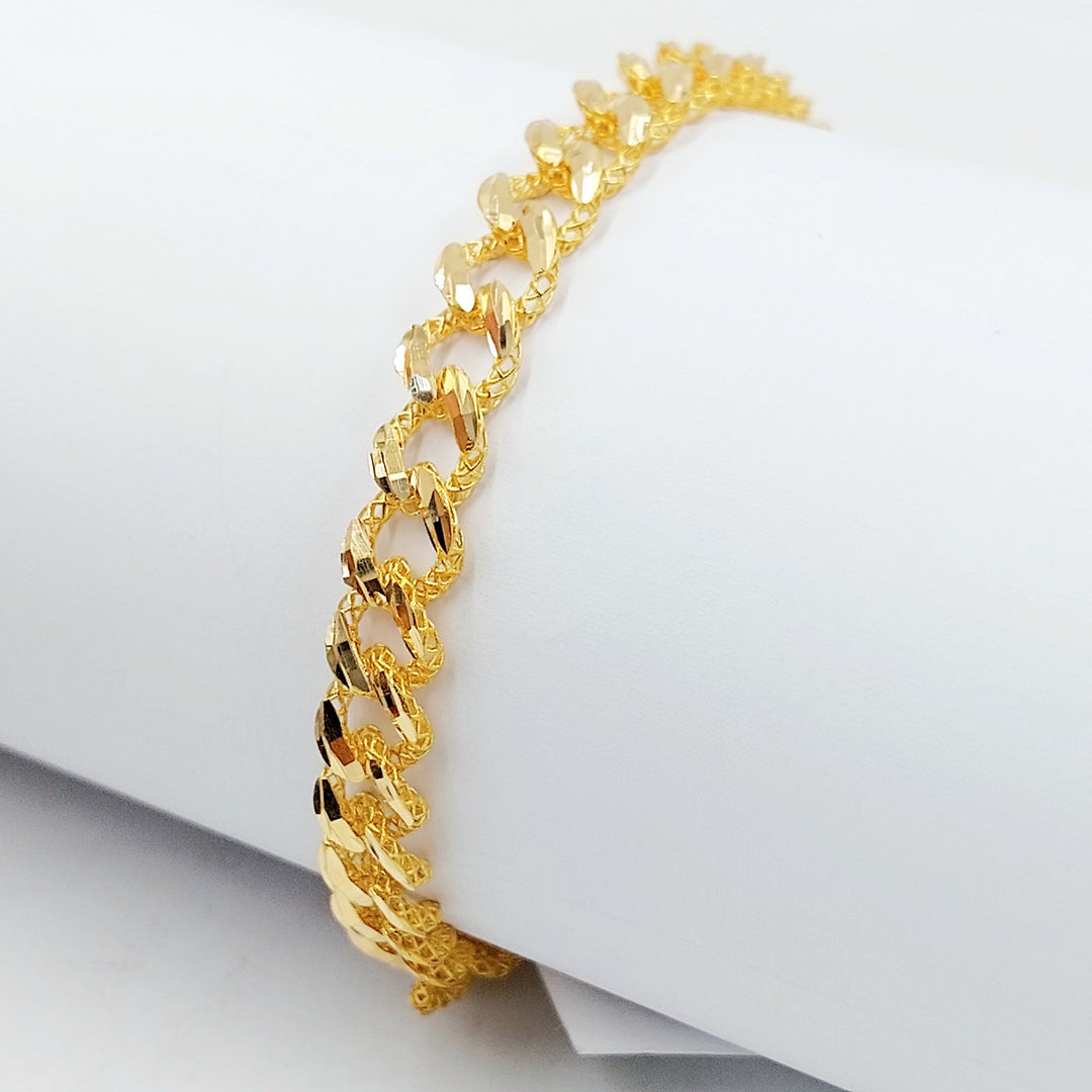 21K اسوارة جنزير اكسترا-مجوهرات الشيخ سعيد-Saeed Jewelry 