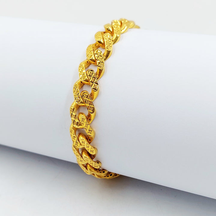 21K اسوارة جنزير اكسترا-مجوهرات الشيخ سعيد-Saeed Jewelry 