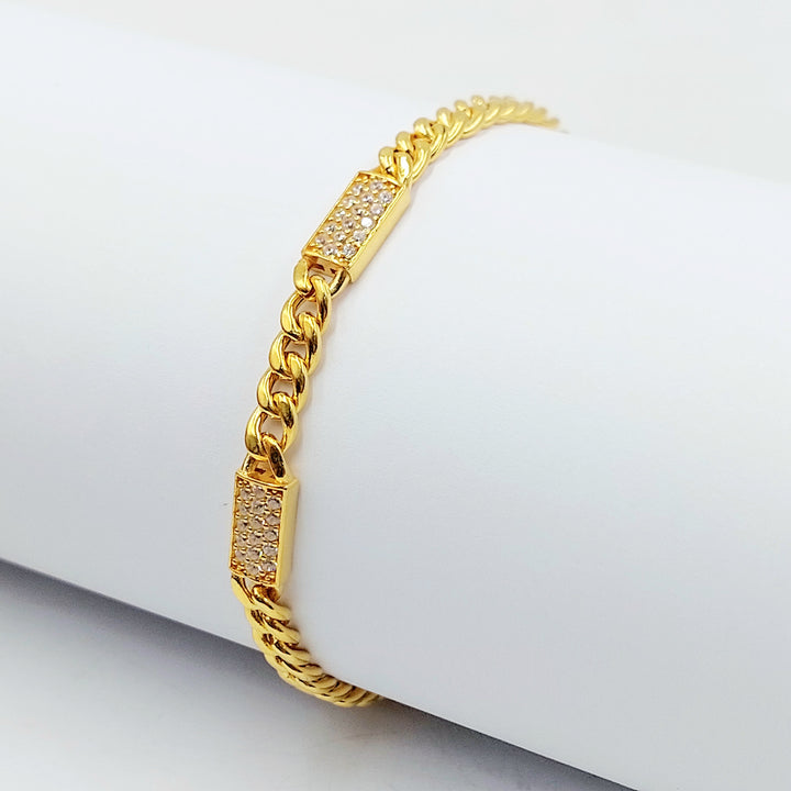 21K اسوارة جنزير اكسترا-مجوهرات الشيخ سعيد-Saeed Jewelry 