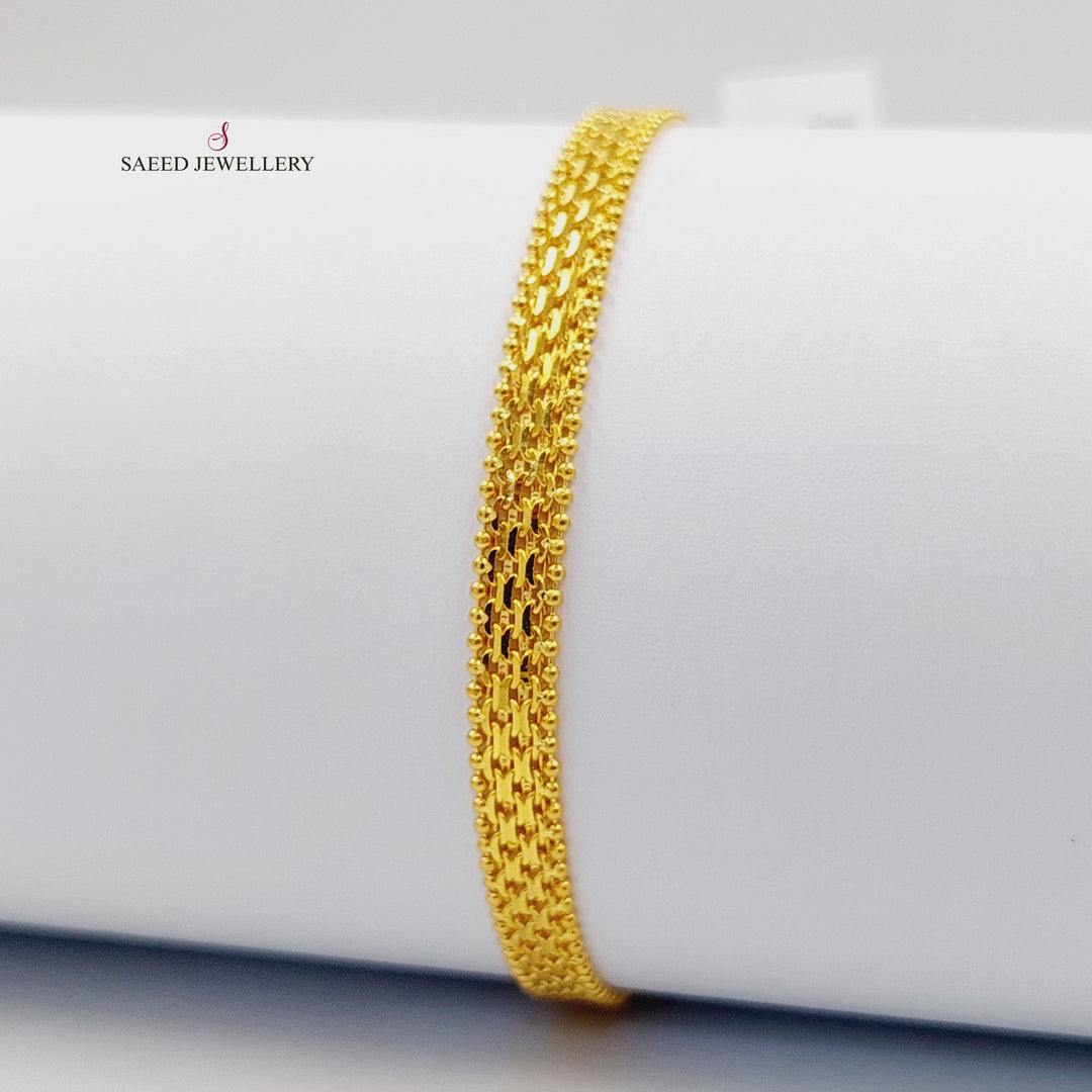 21K اسوارة بيبر كليب اكسترا-مجوهرات الشيخ سعيد-Saeed Jewelry 