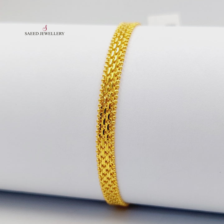 21K اسوارة بيبر كليب اكسترا-مجوهرات الشيخ سعيد-Saeed Jewelry 