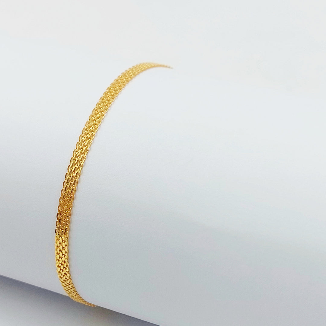 21K اسوارة مبسط اكسترا-مجوهرات الشيخ سعيد-Saeed Jewelry 