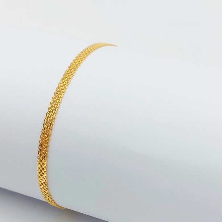 21K اسوارة مبسط اكسترا-مجوهرات الشيخ سعيد-Saeed Jewelry 