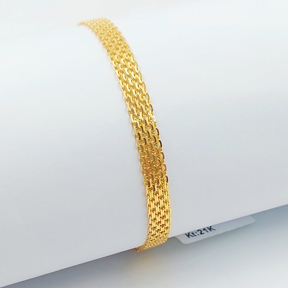 21K اسوارة مبسط اكسترا-مجوهرات الشيخ سعيد-Saeed Jewelry 