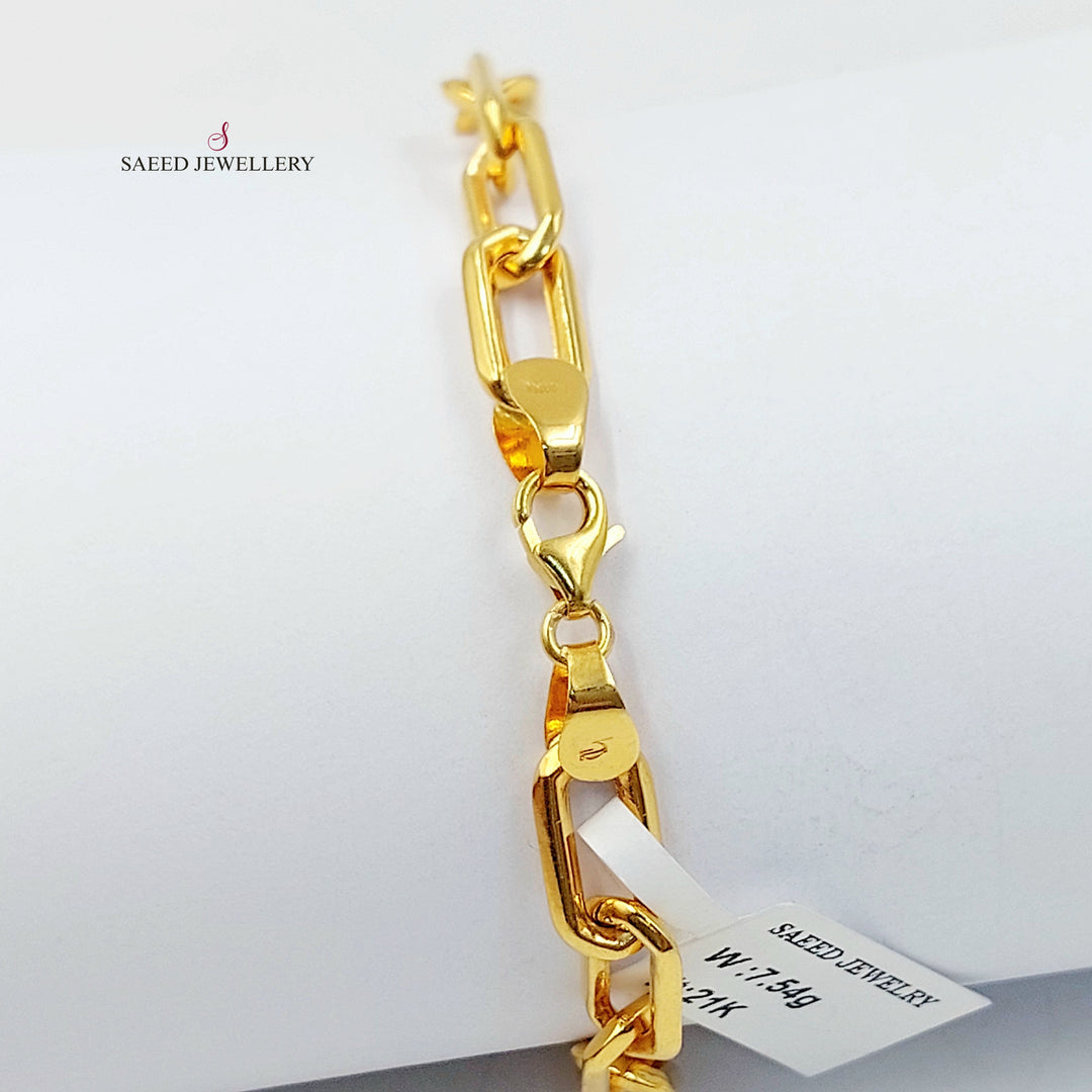 21K اسوارة بيبر كليب اكسترا-مجوهرات الشيخ سعيد-Saeed Jewelry 